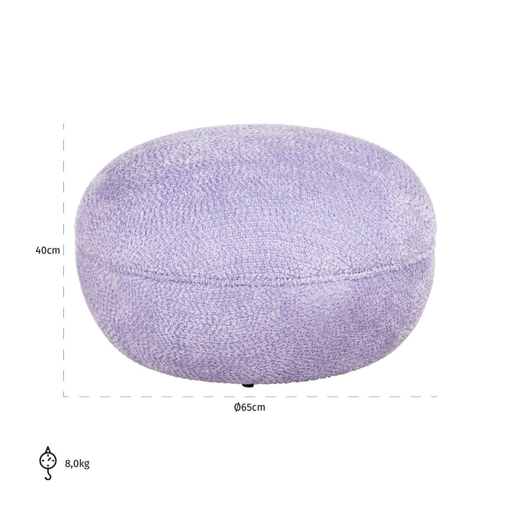 Pouf &amp; Footstool Jace lovely lavender