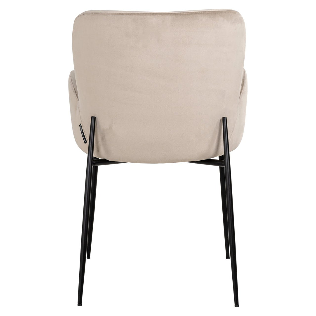 Dining room chair Amber khaki velvet fire retardant