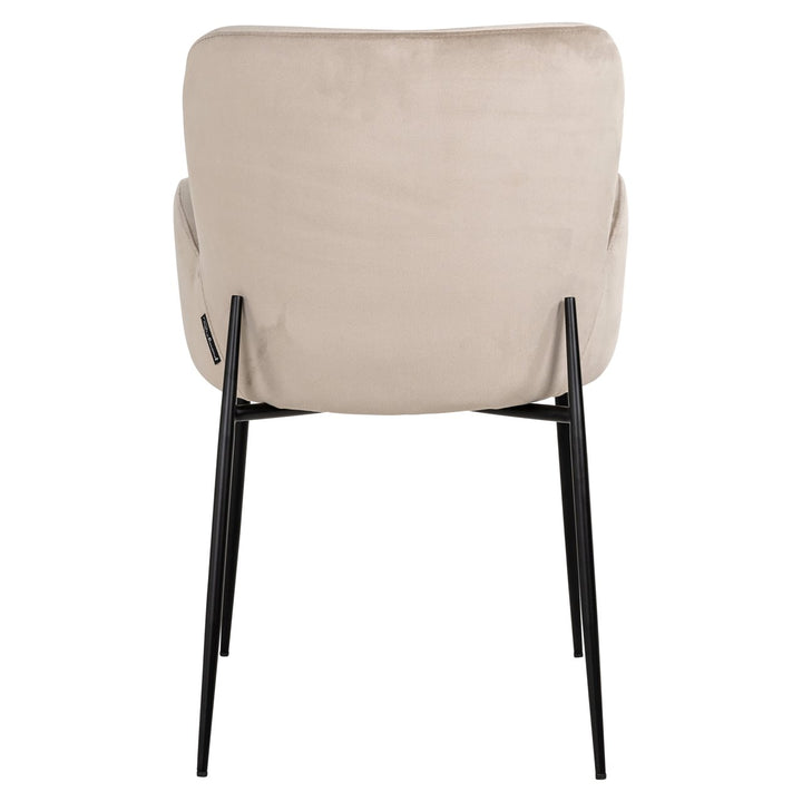 Dining room chair Amber khaki velvet fire retardant