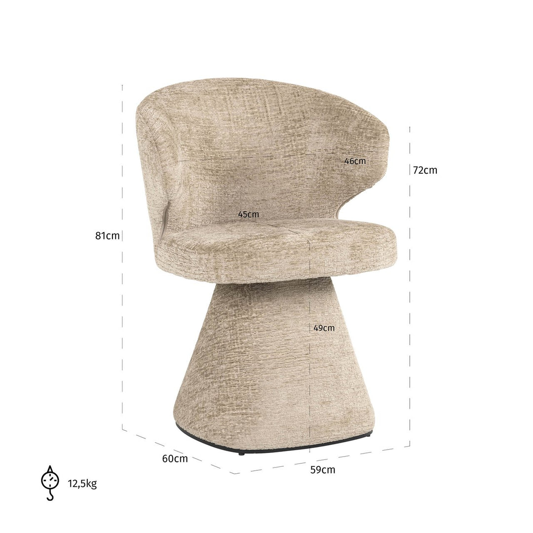 Dining room chair Gatsbi desert fusion fire retardant
