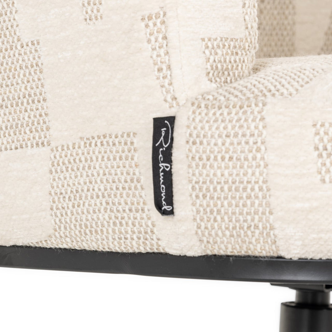 Esszimmerstuhl Cheyenne beige grafisch drehbar