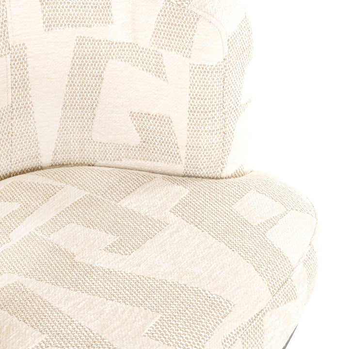 Esszimmerstuhl Cheyenne beige grafisch drehbar