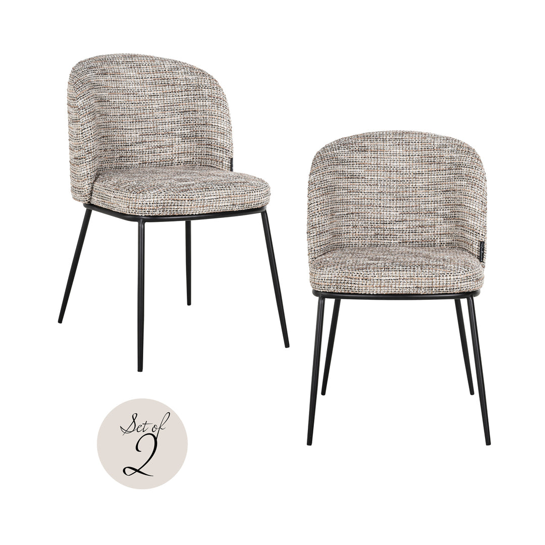 Richmond Eetkamerstoel Elvi Trendy Nature (Set van 2)