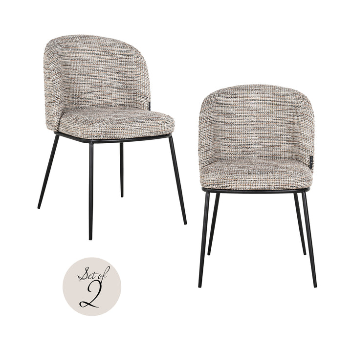 Richmond Eetkamerstoel Elvi Trendy Nature (Set van 2)