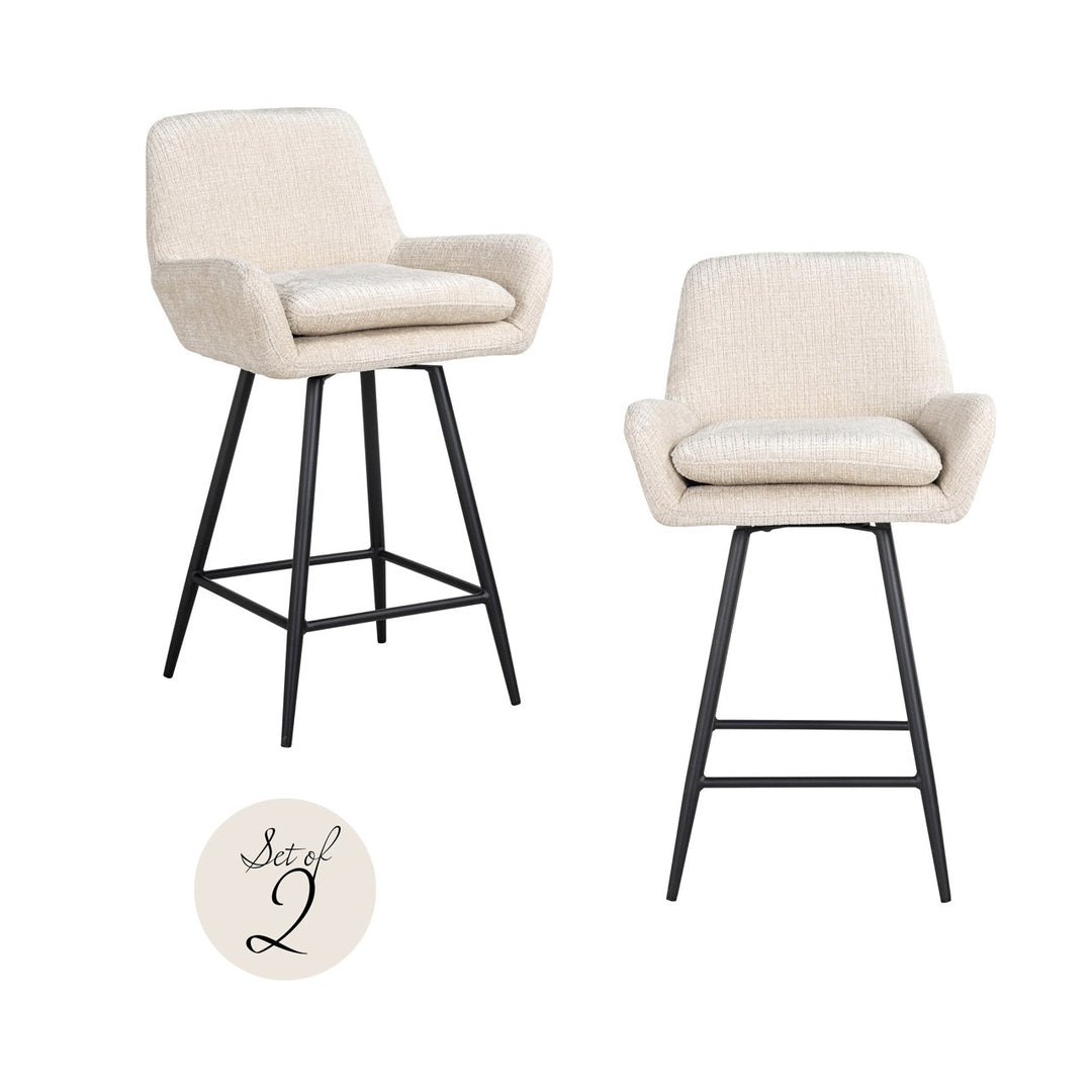 Counter chair Linsey niagara beige (Set of 2)