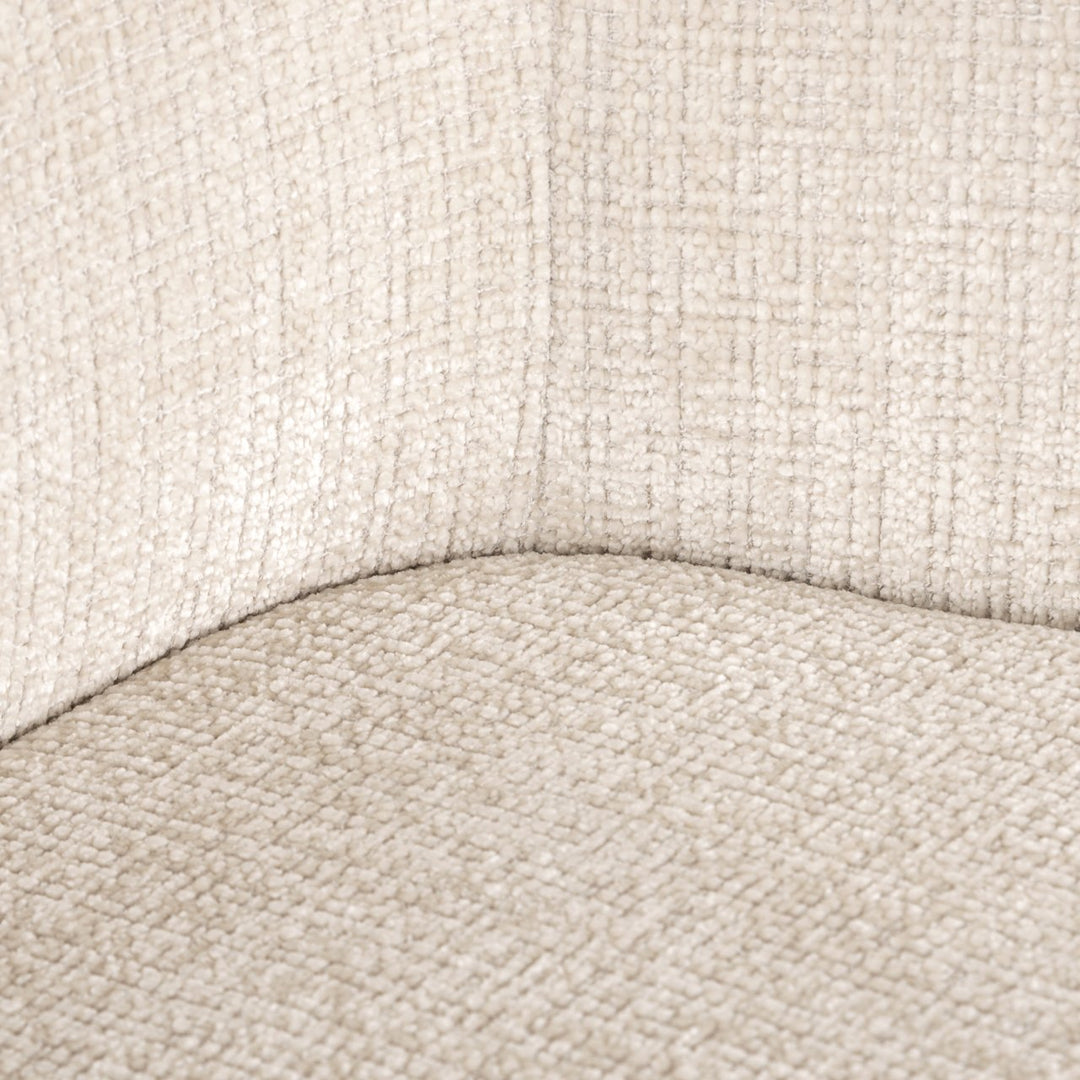 Esszimmerstuhl Dakota Niagara Beige, drehbar mit Armlehne
