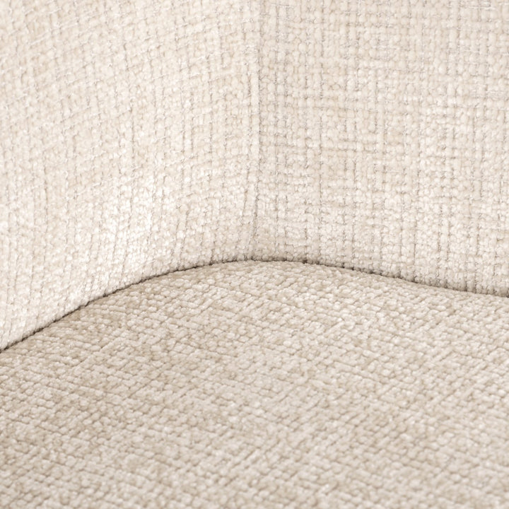 Esszimmerstuhl Dakota Niagara Beige, drehbar mit Armlehne
