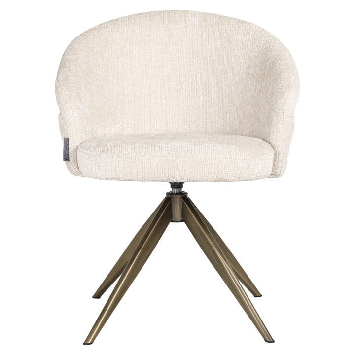 Richmond Eetkamerstoel Zendaya Niagara Beige Swivel