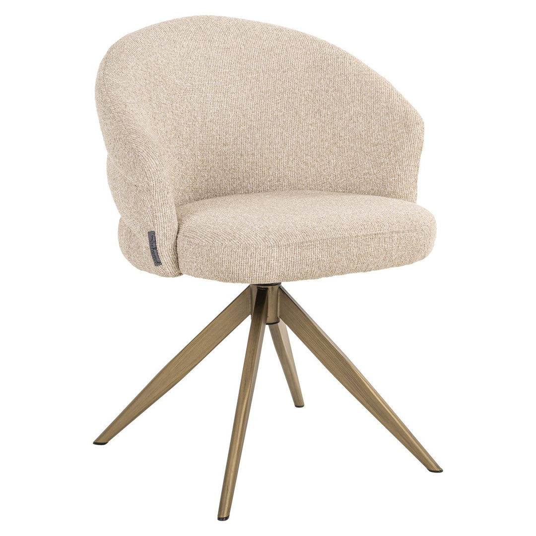 Dining room chair Zendaya biscotti swivel fire retardant