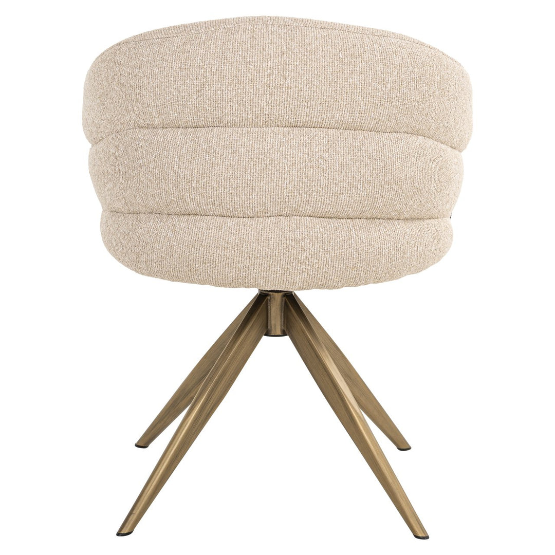 Dining room chair Zendaya biscotti swivel fire retardant