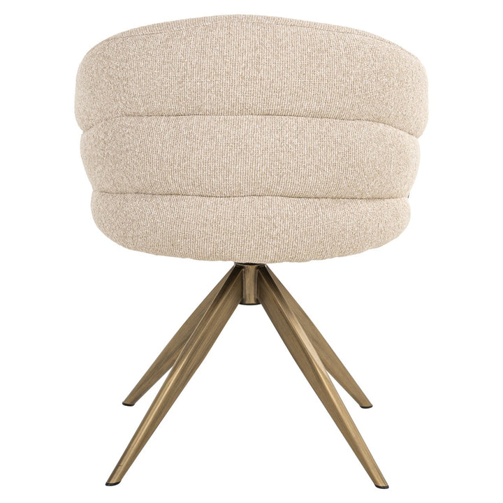 Dining room chair Zendaya biscotti swivel fire retardant
