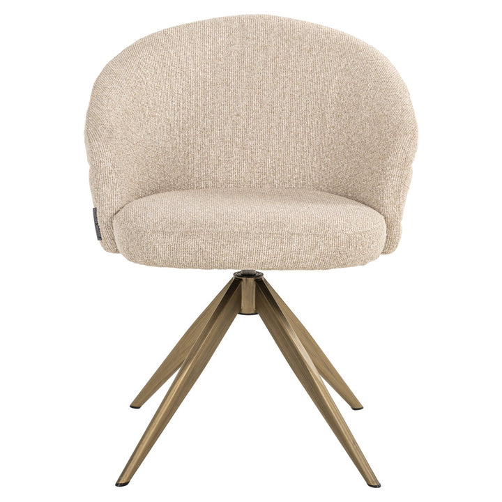 Dining room chair Zendaya biscotti swivel fire retardant