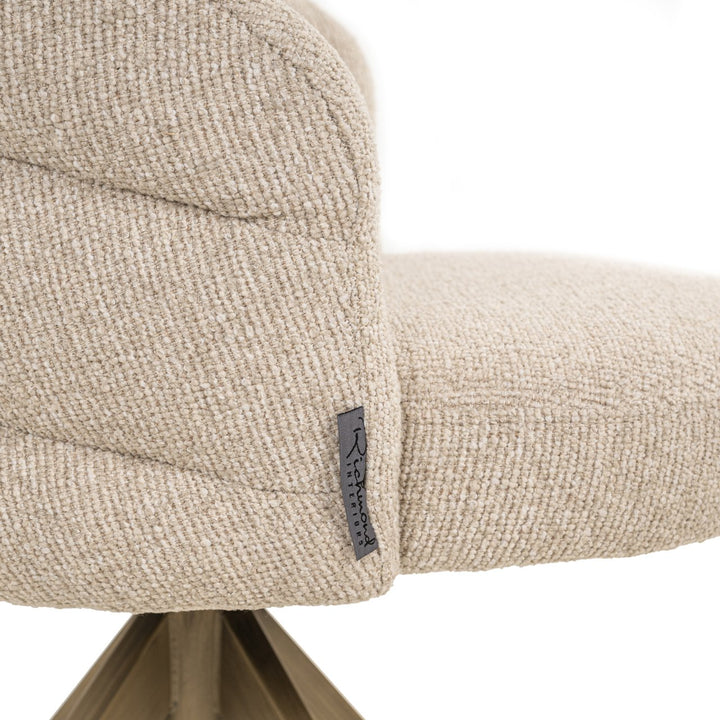 Dining room chair Zendaya biscotti swivel fire retardant