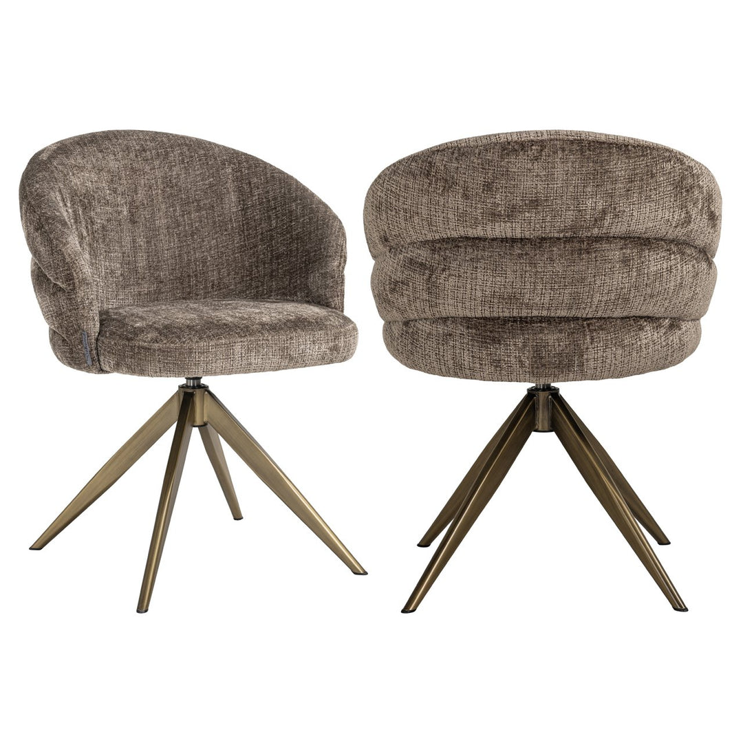 Eetkamerstoel Zendaya niagara stone swivel