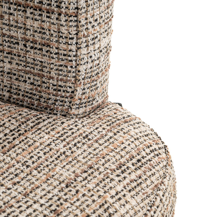 Dining room chair Rochenne trendy nature swivel on wheels