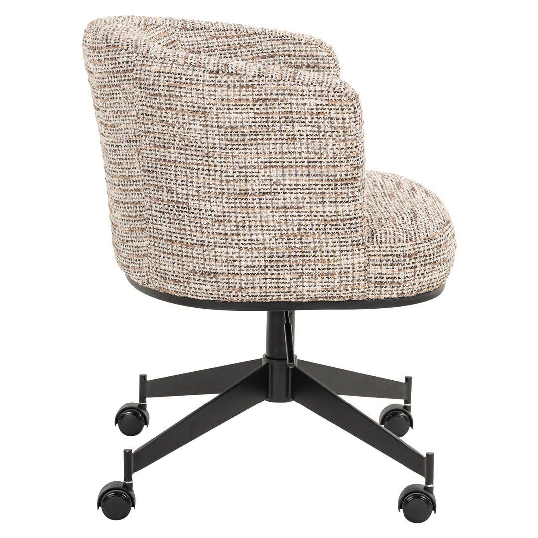 Dining room chair Rochenne trendy nature swivel on wheels