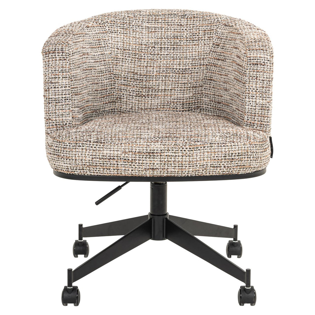 Dining room chair Rochenne trendy nature swivel on wheels
