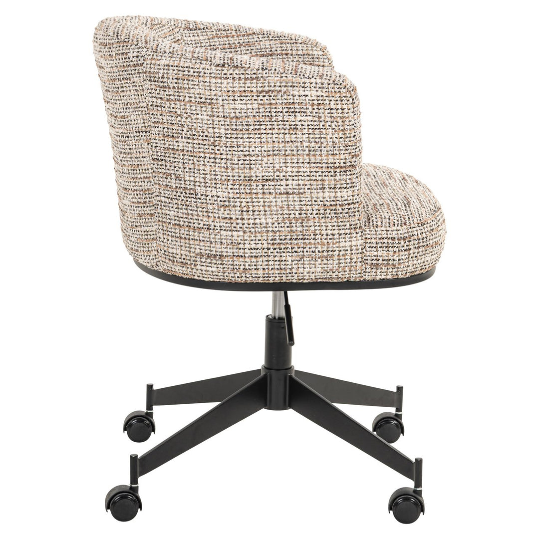 Dining room chair Rochenne trendy nature swivel on wheels