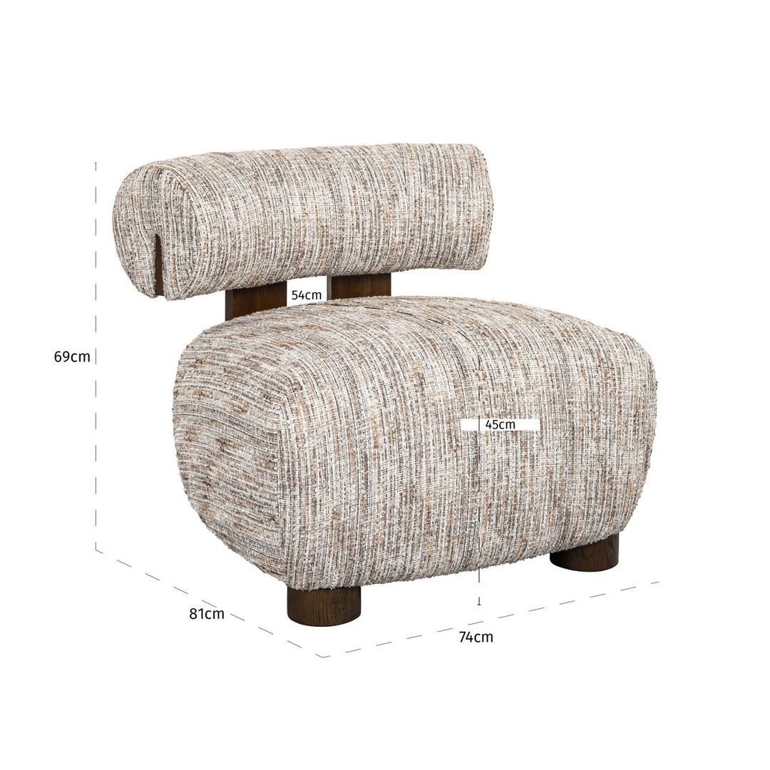 Lounge-Sessel Arabella greige coco