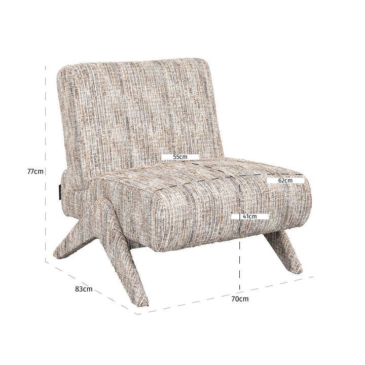 Lounge chair Lexi greige coco