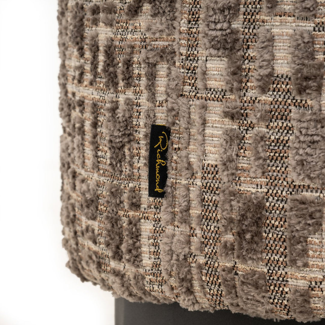 Lexie Greige Pouf &amp; Footstool 45Ø