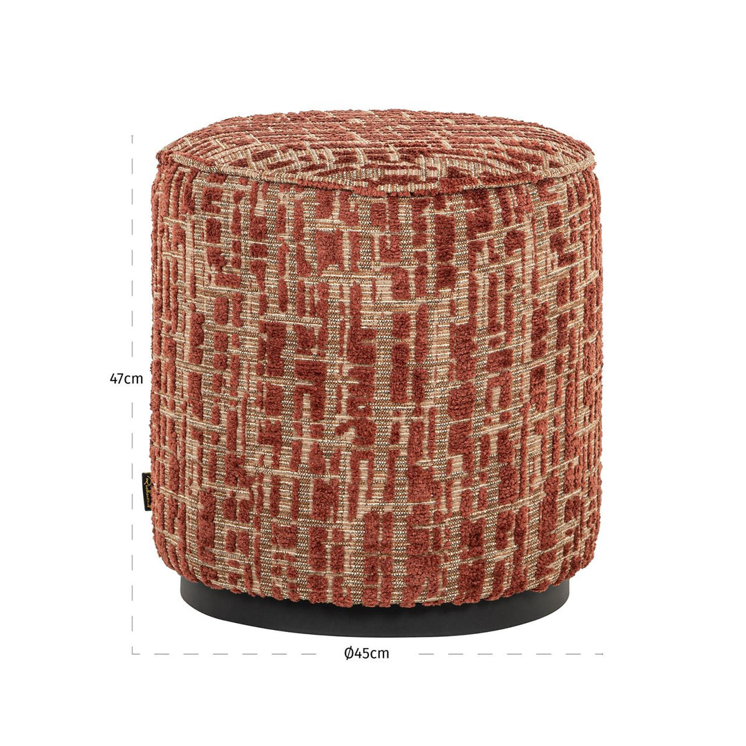 Pouf &amp; Footstool Lexie terra 45Ø