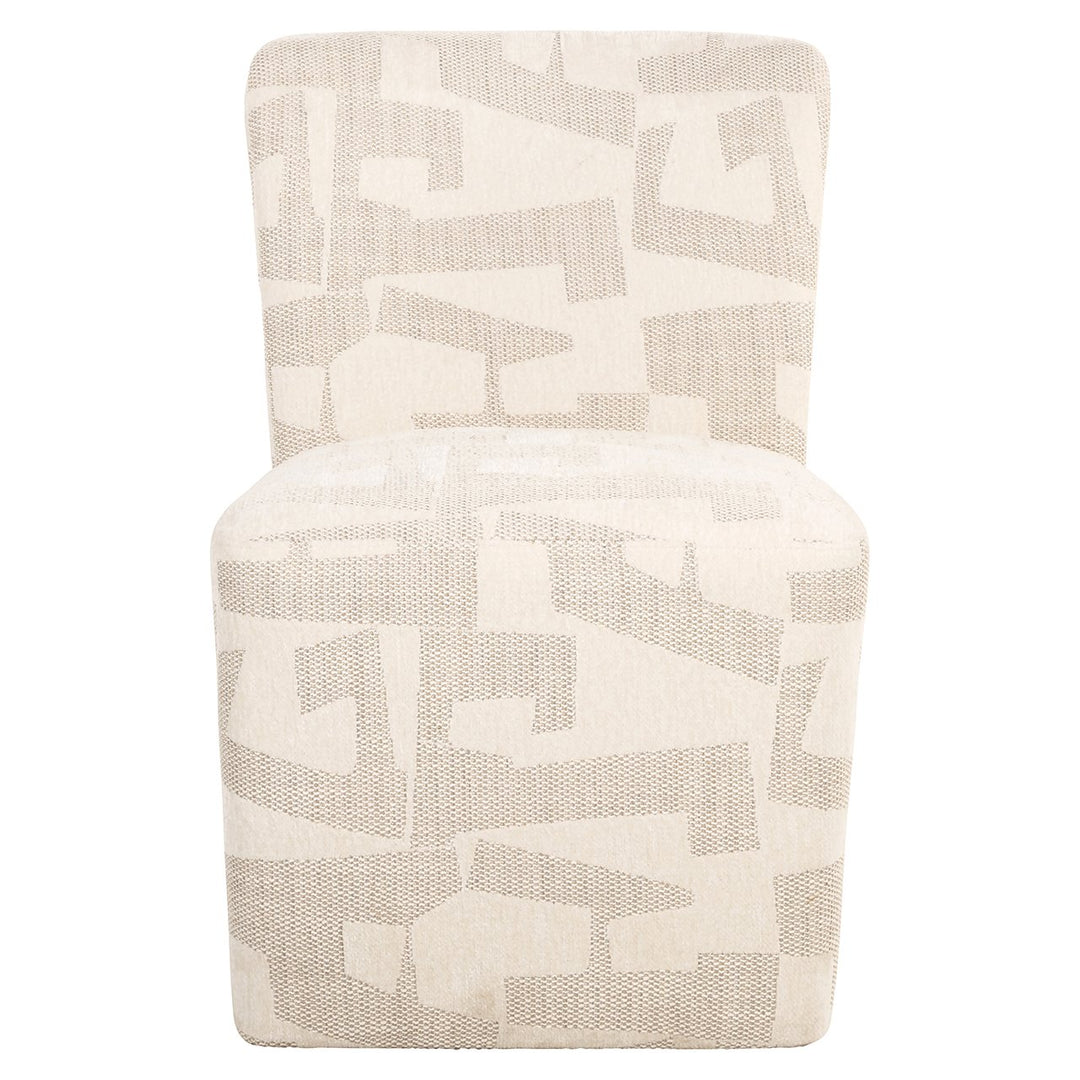 Lorain chair with wheels beige graffic (Beige graffic)