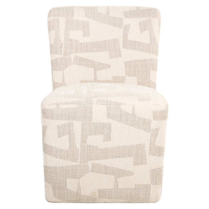 Lorain chair with wheels beige graffic (Beige graffic)