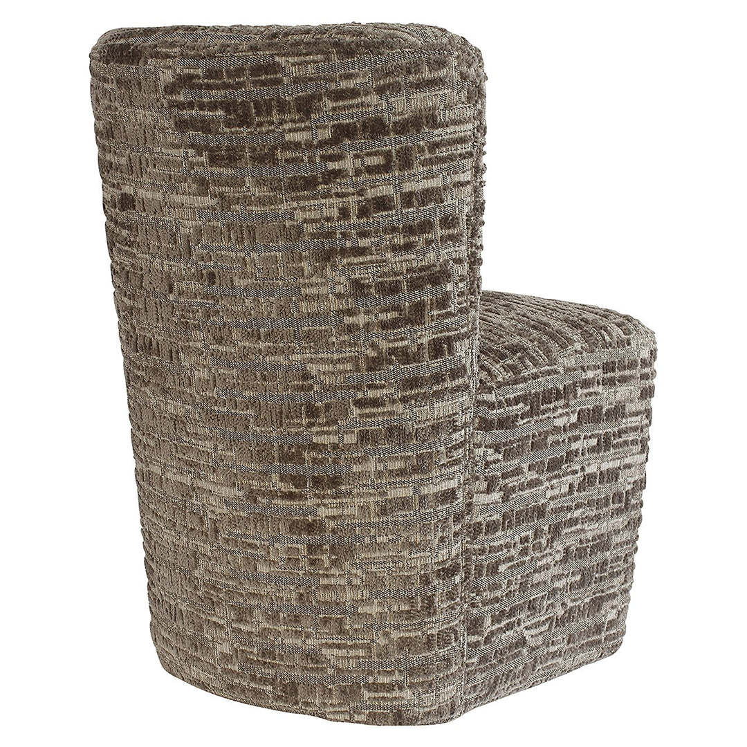 Stoel Lorain met wieltjes greige dalia (Dalia 45 Greige)