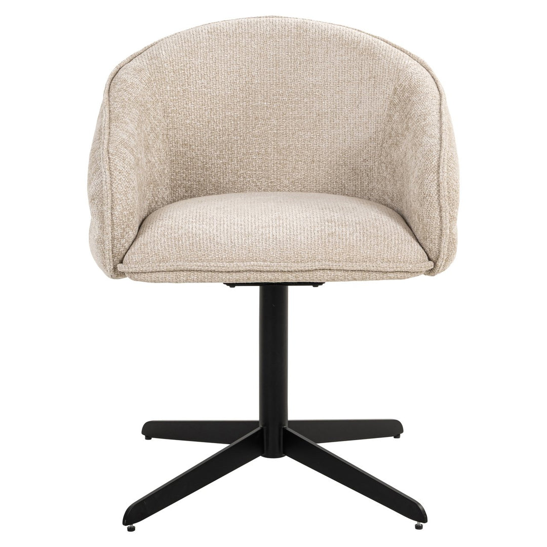 Eetkamerstoel Angelina cream unicorn swivel