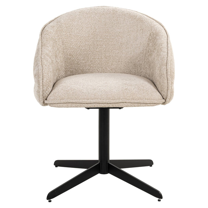 Eetkamerstoel Angelina cream unicorn swivel