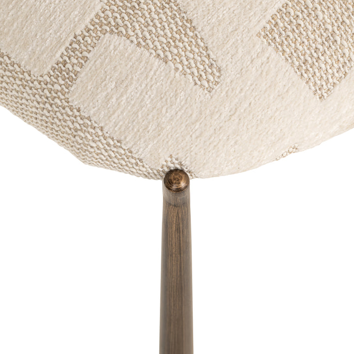 Esszimmerstuhl Lana beige grafisch (2er-Set)