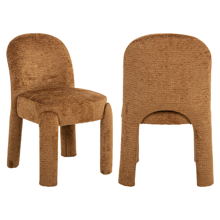 Richmond Eetkamerstoel Brandi Cognac Fusion - set van 2 - meerdere aanzichten | CéJor Wonen