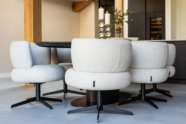 Eetkamerstoel Alexis biscotti swivel