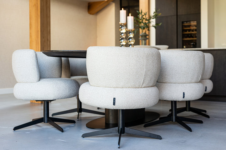 Eetkamerstoel Alexis biscotti swivel