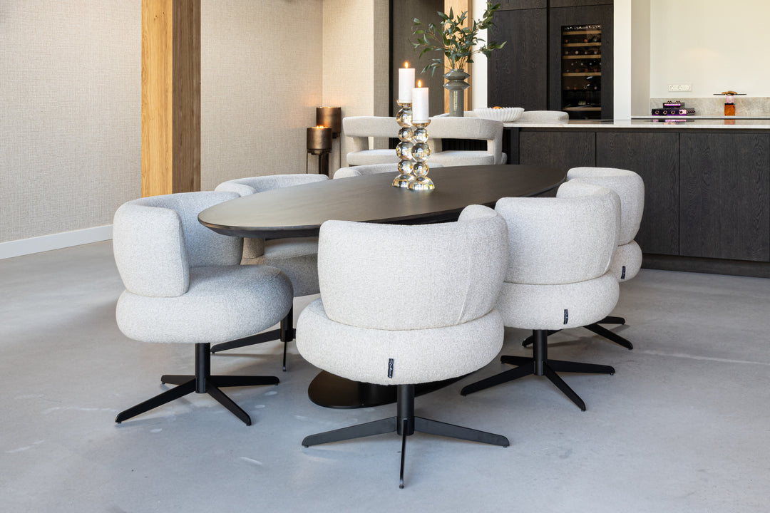 Eetkamerstoel Alexis biscotti swivel