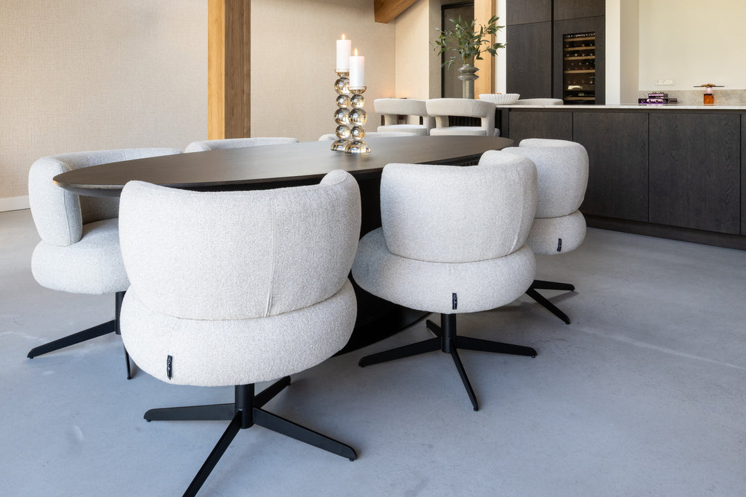 Eetkamerstoel Alexis biscotti swivel