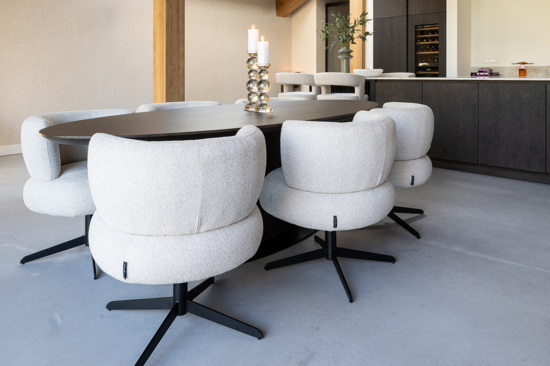 Eetkamerstoel Alexis biscotti swivel