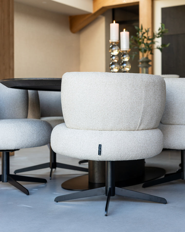 Eetkamerstoel Alexis biscotti swivel