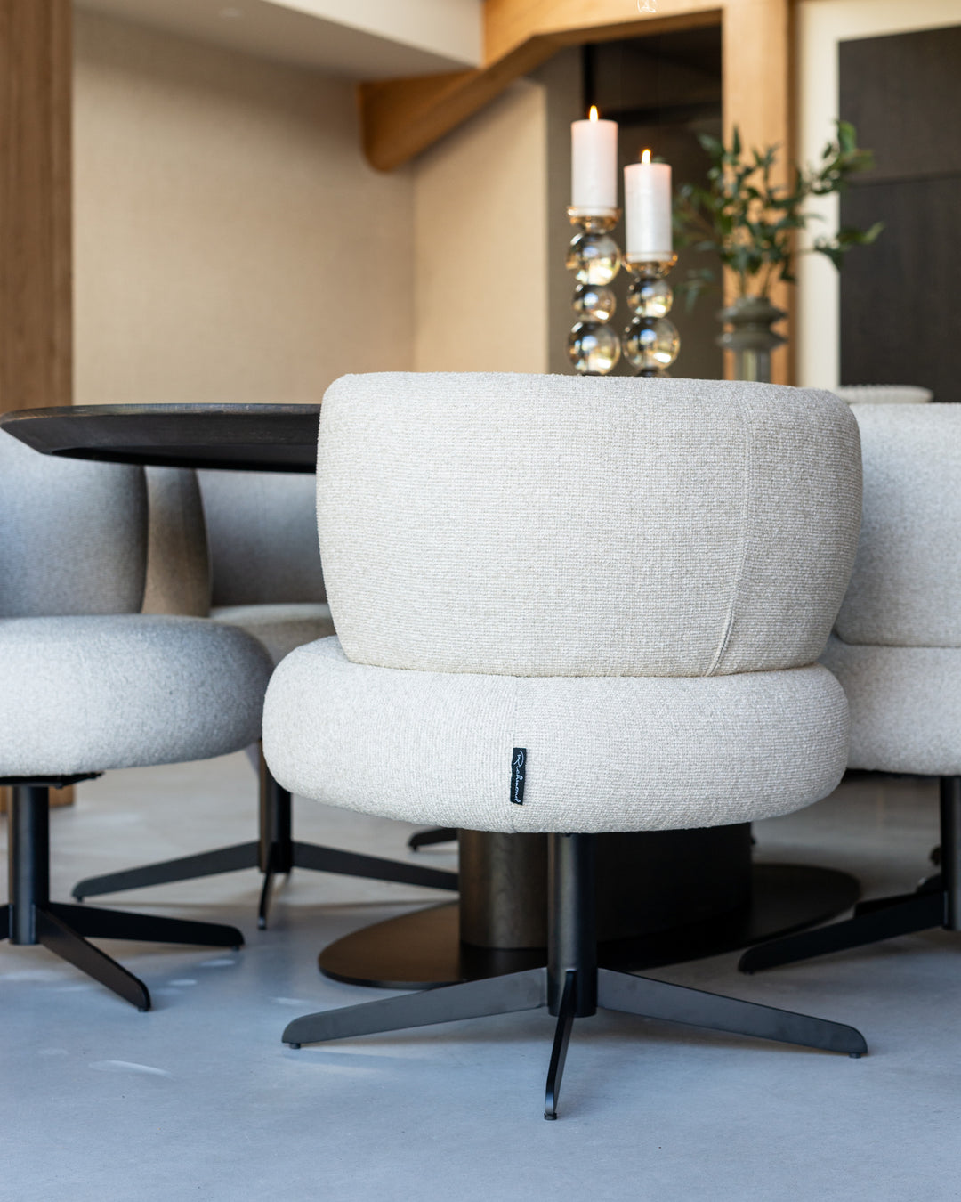 Eetkamerstoel Alexis biscotti swivel