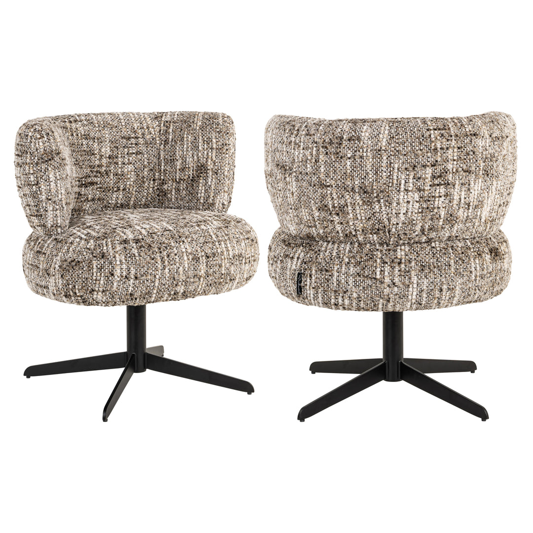 Richmond Eetkamerstoel Alexis Brown Omara Swivel