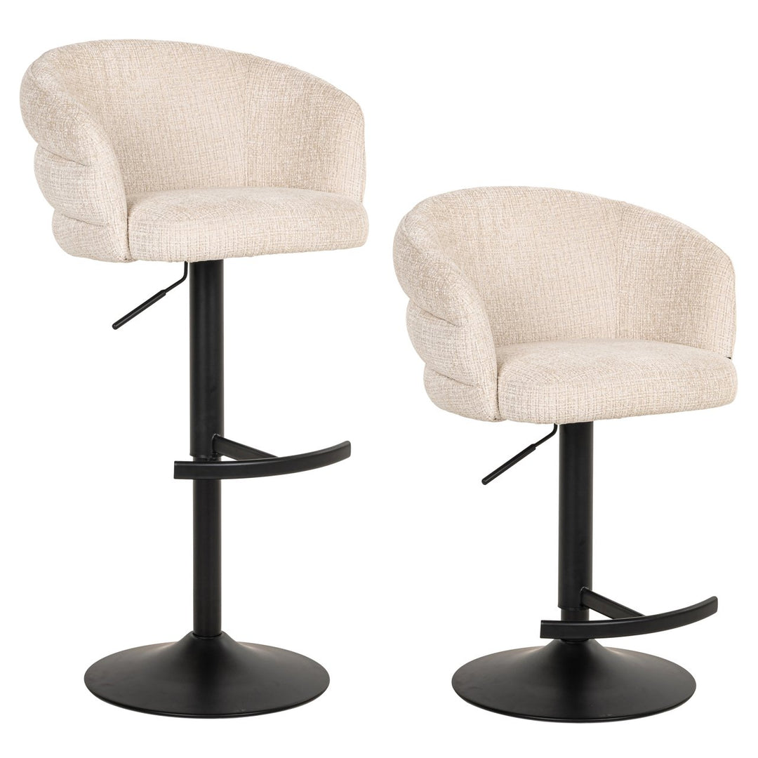 Bar chair Nikki niagara beige swivel fire retardant