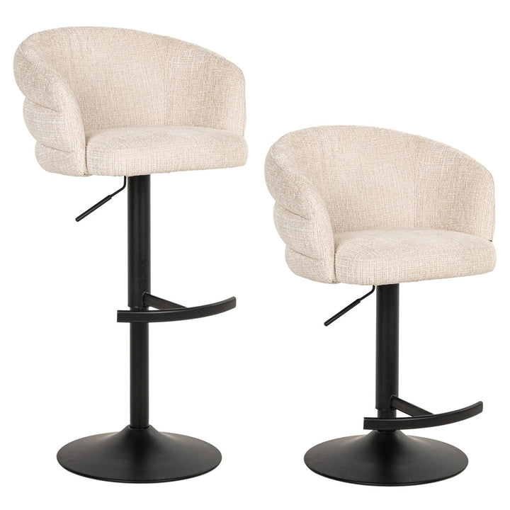 Bar chair Nikki niagara beige swivel fire retardant