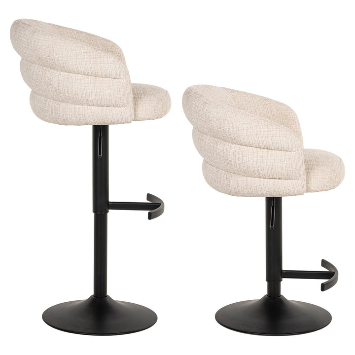 Bar chair Nikki niagara beige swivel fire retardant