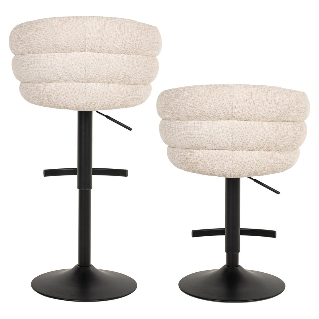 Bar chair Nikki niagara beige swivel fire retardant