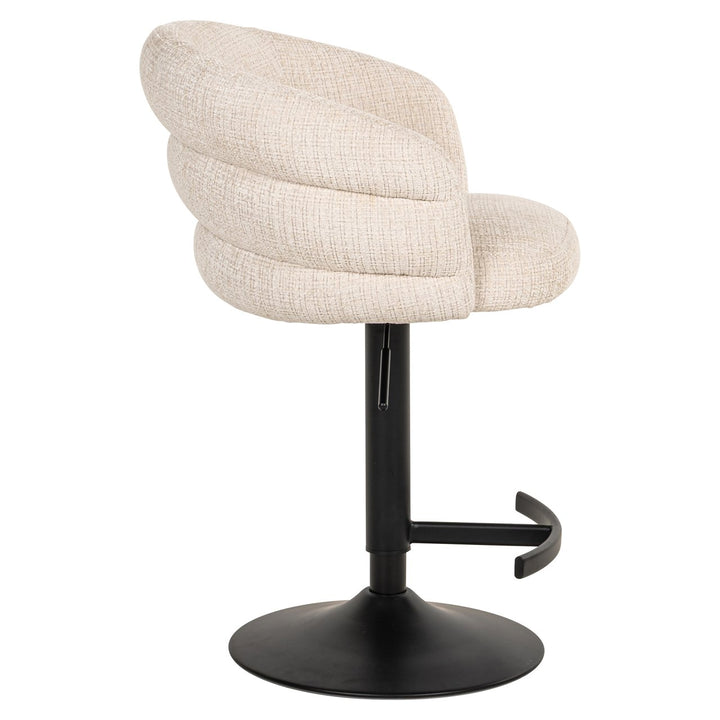 Bar chair Nikki niagara beige swivel fire retardant