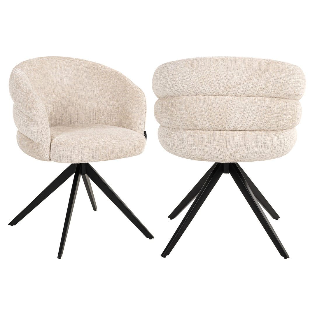 Esszimmerstuhl Serenity Niagara beige drehbar flammhemmend