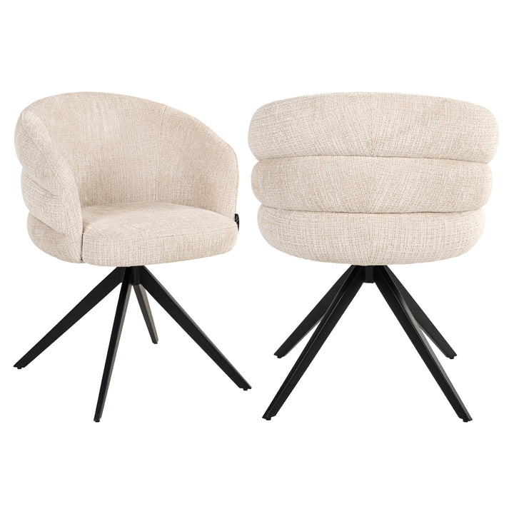 Esszimmerstuhl Serenity Niagara beige drehbar flammhemmend