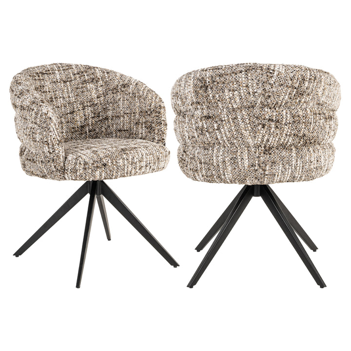Richmond Eetkamerstoel Serenity Brown Omara Swivel