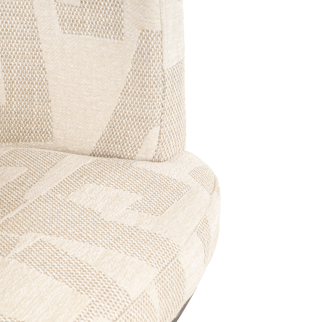 Richmond Barstoel Cheyenne, Beige Graffic - detail | CéJor Wonen